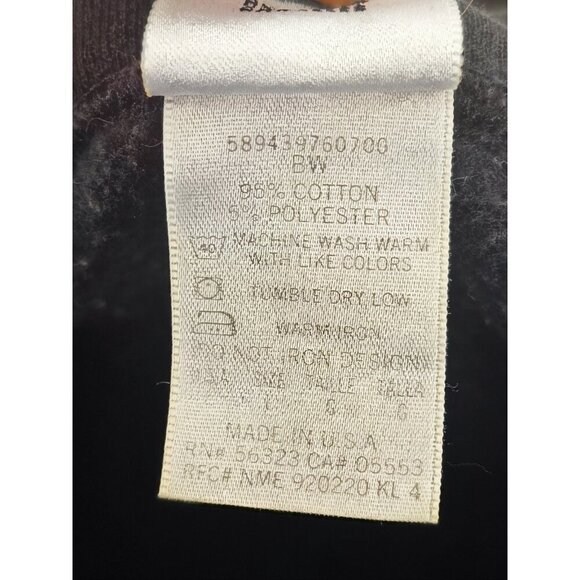 Nike Men's Vintage Big Center Swoosh Black Hoodie Sweatshirt Size Large - Picture 6 of 10